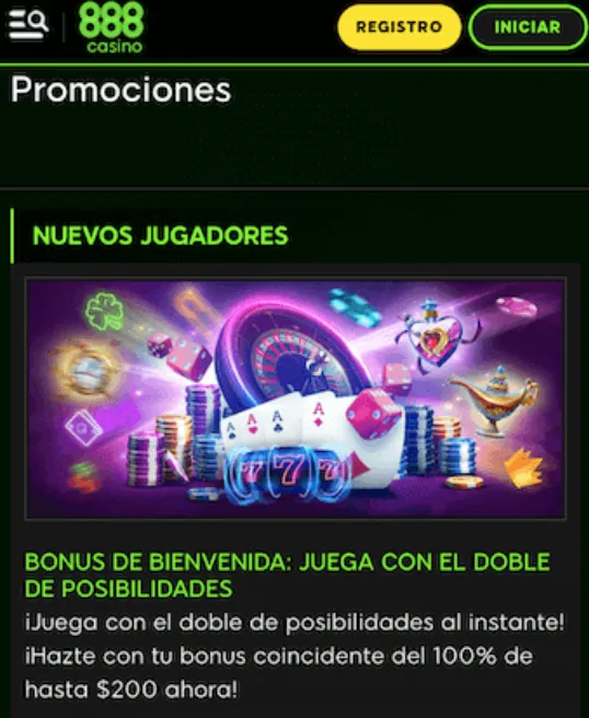 Promociones 888 Casino